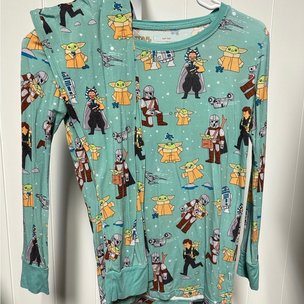 Little Sleepies Star Wars Pajama Set - Teal and Beige